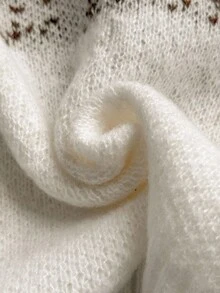 Elenzga Plus Size Women Vintage Off-Shoulder Gradient Color Knit Sweater, Elegant Casual Pullover Top Winter Fall Autumn