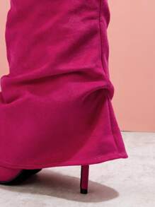 SHUZIA Women's Fashionable Boots - Red Violet - View 4