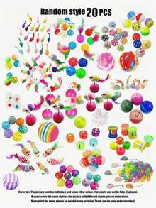 PETSIN 1/3/5/10/15/20pcs Cat Toys Set - Bells, Balls, Sisal Scratching Posts, Interactive Teaser Wands, Mice Toys, Pet Supplies, Birthday/Holiday Gift