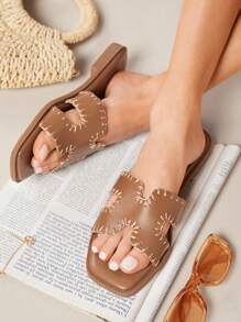 SHUZIA 女士扁平涼鞋