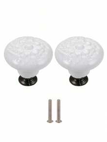 10 件抽屉把手，极具吸引力的橱柜旋钮拉手简约手柄，不锈钢陶瓷厨柜复古把手，橱柜浴室现代门把手，厨房创意抽屉家具五金 - 彩色 - 查看 23