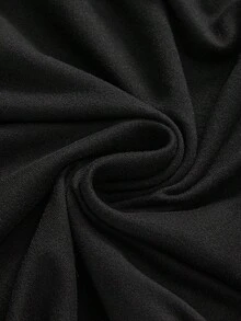 ROMWE Goth Vestido mini asimétrico con decoración de cruz gótica, Halloween - Negro - Ver 4