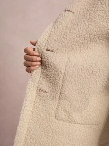 Freevana Gilet in camoscio e pile per donne taglie forti, casual per vacanze