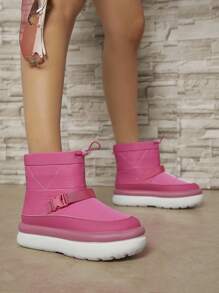 SHUZIA Women's Casual Ankle Boots For Daily Wear - Red Violet - View 5