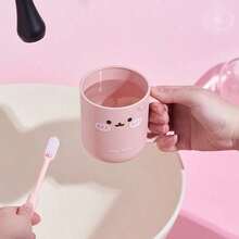 A Odorless Travel Toothbrush Box And Mouthwash Cup Set - Portable, Plastic Toothpaste Cup, Cute Rabbit Design, Bathroom Mouthwash Cup, Space-Saving Hygiene Solution For Carry-On, Suitable For Business Travel And Vacation - Multicolor - View 6