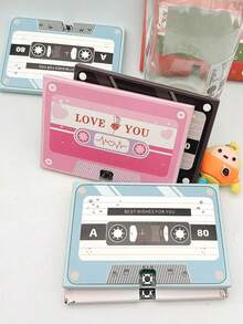 1pc Tape Recording Greeting Card Wedding Invitations Cassette Tapes Casettes Tape Voice Recordable Talking Audio Greeting Birthday Greeting Blessing Greeting Cards Cards.