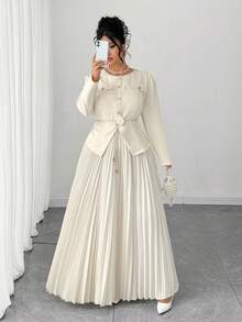 Elenzga 永不过时的万圣节大码套装，哥特式预科，周三风格（周三美学），亚当斯风格（不是家庭）