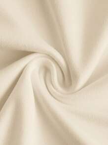 SHEIN EZwear 3件套休闲U领紧身短款长袖T恤，深棕色，卡其色，浅杏色，适合秋冬 - 彩色 - 查看 10