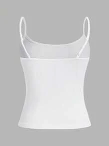 SHEIN EZwear Bộ 3 áo ba lỗ đa năng thường ngày, ôm vừa vặn cho nữ, thích hợp cho mùa hè - Nhiều màu - Xem 11