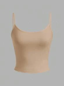 SHEIN EZwear 4女士束身短款休閒背心，夏季適用 - 彩色 - 查看 5