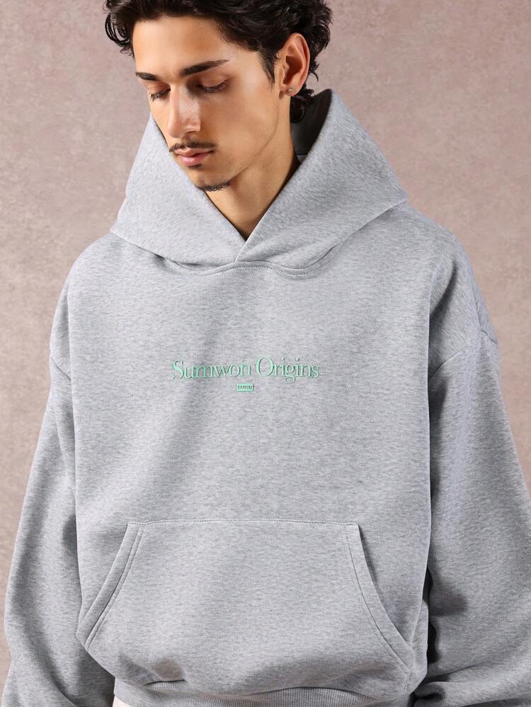 Oversized Pullover Hoodie With Centre Pocket