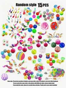 PETSIN 1/3/5/10/15/20pcs Cat Toys Set - Bells, Balls, Sisal Scratching Posts, Interactive Teaser Wands, Mice Toys, Pet Supplies, Birthday/Holiday Gift