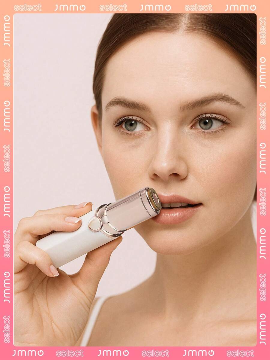 JMMO 1 件或 2 件，多种尺寸，多种组合，多种选择，AA 电池供电便携式电动剃须刀、修眉刀、女士面部脱毛器 + 眉笔 - 彩色 - 查看 1