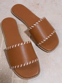 Women's Fashionable All-Match Flat Sandals - Camel - View 2