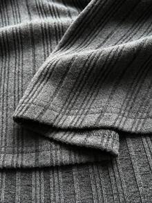 Maweii Bộ 2 chiếc váy hai dây cổ chữ V lông thú thanh lịch cỡ lớn - Xám - Xem 7