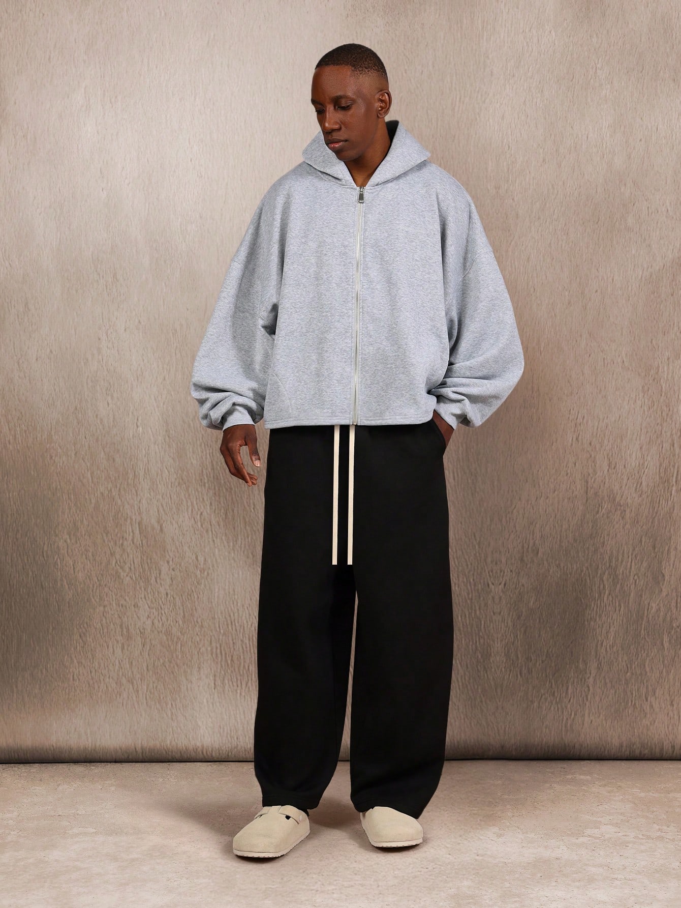 Essential Premium Heavyweight Full Zip Hoodie With Split Pockets
