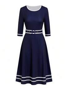 Ellevyn Women's Elegant Commuter Dress, Suitable For Teachers, Winter Clothes Dresses For Church Women,Fall