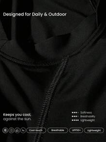 GLOWMODE Goal Chaser Stretchy Sweat-Wicking Breathable Reflective Adjustable Tie Mesh Performance Hijab Headscarf Running Training Gym Daily Active - Black - View 5