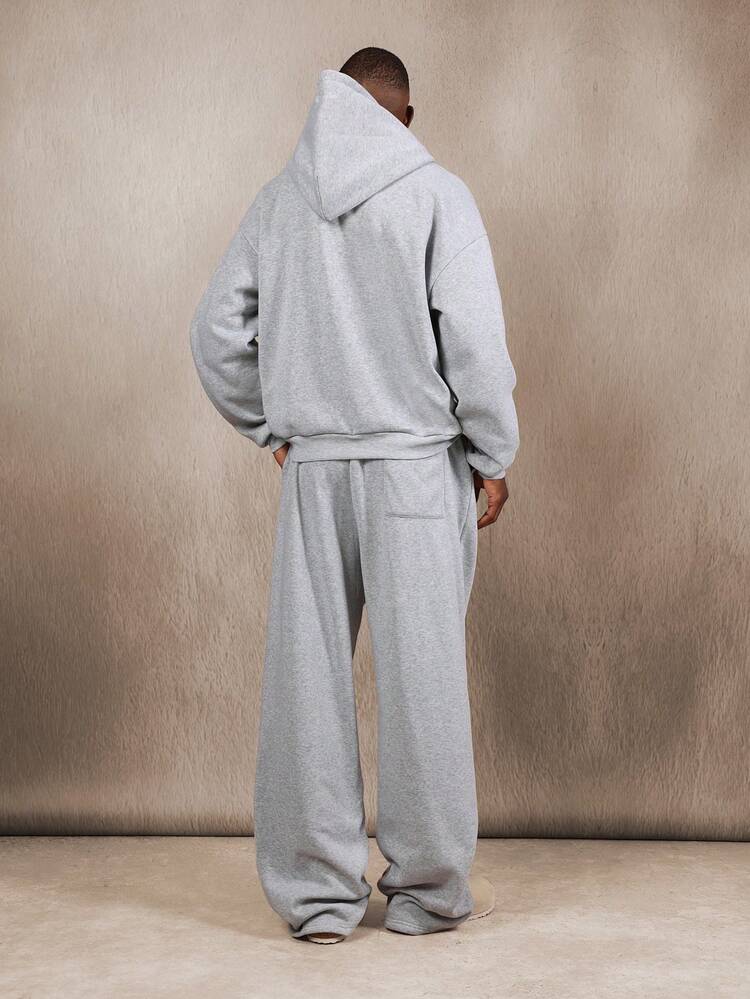 Essential Overhead Hoodie With Pleated Wide Leg Joggers