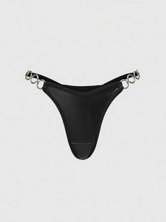 Grunge Punk Dunkler Punk Metall Ring PU Damen String