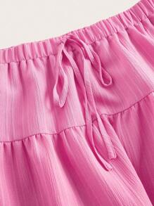 SHEIN EZwear 2件套大码粉色无袖长裙 - 粉色 - 查看 7