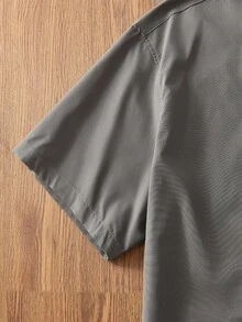 Manfinity Unisex Men's Casual Everyday English Graphic Loose Short Sleeve Polo Shirt, Couple Things