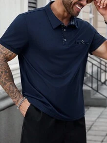 Manfinity CasualCool 大码男士夏季短袖休闲通勤 Polo 衫