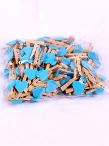 10/20/50PCS Heart-Shaped Wooden Clothespins,Wooden Clips For Photo Clips , Mini Decorative Wooden Pegs, For Crafts, Drying Clothes, Photo Folder, Wedding Party Favors, Hanging Postcards, DIY Decor, Clothes Pins, Family Wedding Valentine's Day Decoration Stationery Decoration, Useful Gadgets - Multicolor - View 26