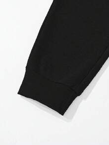 Casual Loose Fit Graphic Print Pocket Design Sweatpants For Teenage Boys, Suitable For Daily Casual, Commuting And Sports Wear Fall Winter