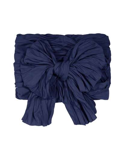 Irokai 女士纯色蝴蝶结装饰荷叶边浴衣