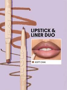 SHEGLAM Glam 101 Lipstick & Liner Duo-Soft Chai - Multicolor - View 1