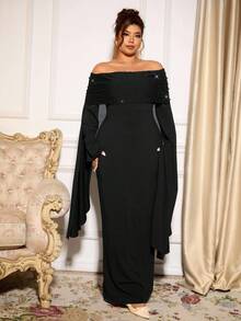 Cravure Christmas Halloween Plus Size Dresses Fall Cloth For Women - Black - View 3