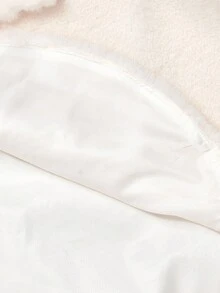 SHEIN MOD Women's Elegant Solid Color Faux Fur Coat, Autumn/Winter,Halloween Clothes,Winter Clothes For Women,Concert Outfits For Women,Fairycore,Winter Clothes Women