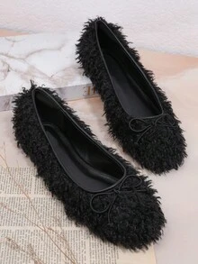 SHUZIA Của phụ nữ Giày phẳng - màu đen - Xem 7
