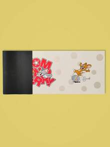 TOM & JERRY X SHEIN Alfombra de baño con diseño de letras y dibujos animados - Almohadilla de diatomita de secado rápido para baño/cocina - Multicolor - Ver 2