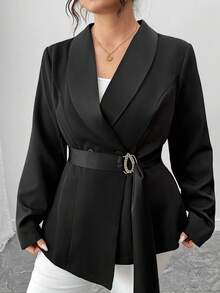 Elenzga Mai fuori moda: Gotico Prep con un tocco di Mercoledì. Abbraccia la tua moda femminile dark inner shadow. Blazer elegante da donna di taglia grande con tessuto strutturato e decorazioni floreali, adatto per tornare a scuola, laurea, vacanze, San Valentino, festival musicali, festa della mamma, Ognissanti, Ringraziamento, Pasqua, Festa nazionale, ballo di fine anno, appuntamenti, stagione di matrimoni, attività all'aperto. - nero - Visualizzare 3