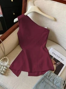 GlowEve Summer Casual Solid Color Sleeveless Halter Neck Tank Top