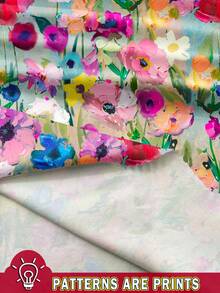 Soleia 休闲碎花图案女式上衣，适合春夏穿着 - 彩色 - 查看 3