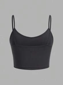 SHEIN EZwear 3入組女士夏季緊身短款休閑背心，適合夏季穿著