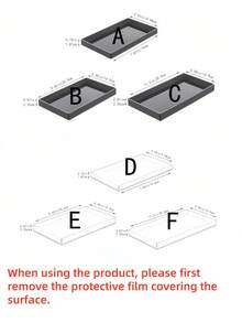 SHEIN 1 件透明/黑色亚克力收纳托盘 - 浴室柜台、梳妆台、厨房 | 化妆品珠宝香水展示架 | 优雅收纳 - 無色 - 查看 3