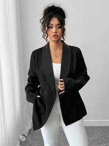 Elenzga Mai fuori moda: Gotico Prep con un tocco di Mercoledì. Abbraccia la tua moda femminile dark inner shadow. Blazer elegante da donna di taglia grande con tessuto strutturato e decorazioni floreali, adatto per tornare a scuola, laurea, vacanze, San Valentino, festival musicali, festa della mamma, Ognissanti, Ringraziamento, Pasqua, Festa nazionale, ballo di fine anno, appuntamenti, stagione di matrimoni, attività all'aperto. - nero - Visualizzare 5