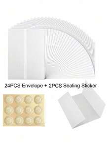 Pre-Folded Vellum Jackets For 5x7in Invitations, Vellum Wraps For Wedding Invitations, Transparent Paper Envelope Liners For Wedding Birthday Invitations Cards Wedding Birthday Decorations Gift Card Back To School - Rectangle - View 9