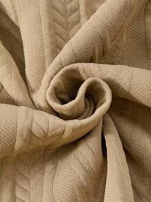 SHEIN Explorewe HYPEME Zestaw dla dziewczynek w wieku 1/2 lat, płaszcz midi z kieszeniami w kolorze khaki i kombinezon bez rękawów, 2 części, strój na co dzień, odpowiedni na wyjścia, podróże i wakacje - Kolor khaki - Zobacz 4