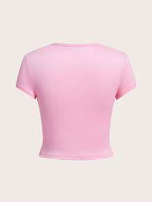 Comfortcana 4 件套女士休闲圆领短袖修身 T 恤，夏季