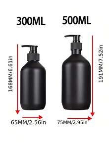 1 件装哑光黑色 PET 皂液器皂液器、带泵的台面乳液瓶、浴室乳液液体皂液器、洗手液容器、浴室台面泵式分配器、可再填充洗发水沐浴露护发素空瓶、浴室配件 - 彩色 - 查看 7