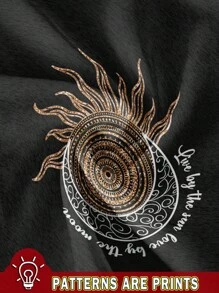 EMERY ROSE 女士波西米亚风印花背心：日月印花休闲夏季无袖上衣，夏季返校上衣，休闲款 - 深灰色 - 查看 3