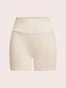 SHEIN EZwear Quần short skinny dệt kim đơn giản & giải trí cho nữ, gói nhiều chiếc, thích hợp cho mùa hè - Nhiều màu - Xem 6