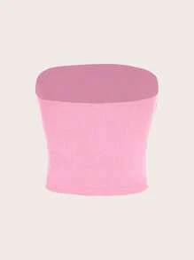 SHEIN Essnce 5pcs/Set Casual Solid Color Camisoles Suitable For Summer Suitable For Going Out