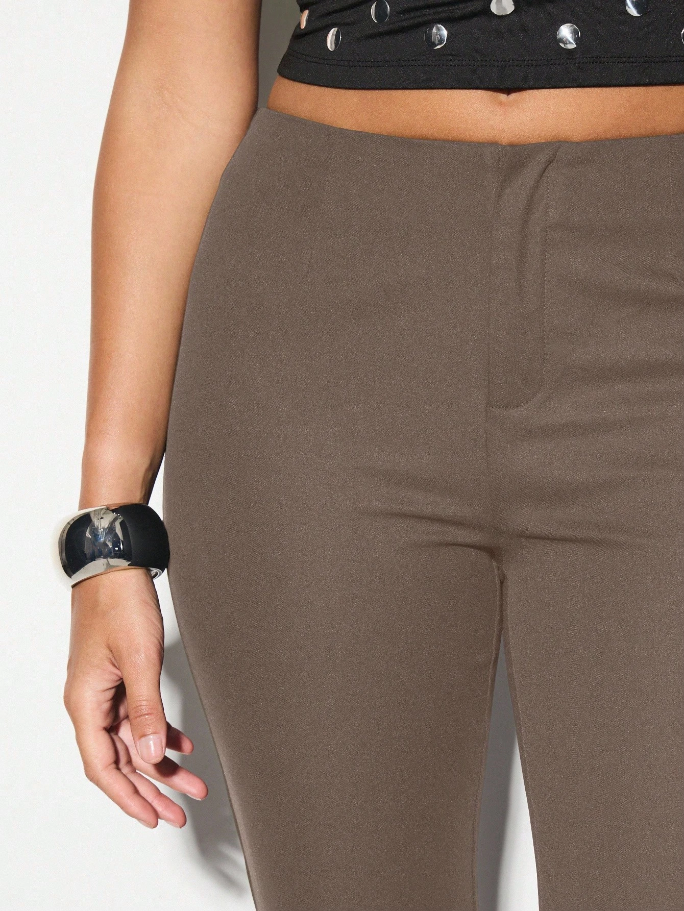 KIZN Leginsy Bengaline Capri z wysokim stanem