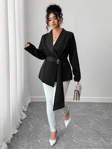 Elenzga Mai fuori moda: Gotico Prep con un tocco di Mercoledì. Abbraccia la tua moda femminile dark inner shadow. Blazer elegante da donna di taglia grande con tessuto strutturato e decorazioni floreali, adatto per tornare a scuola, laurea, vacanze, San Valentino, festival musicali, festa della mamma, Ognissanti, Ringraziamento, Pasqua, Festa nazionale, ballo di fine anno, appuntamenti, stagione di matrimoni, attività all'aperto. - nero - Visualizzare 6